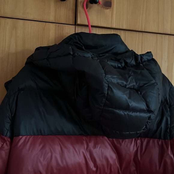 AMAZING Proenza Schouler Colorblock puffer Black Burgundy Red - size small - Picture 9 of 9